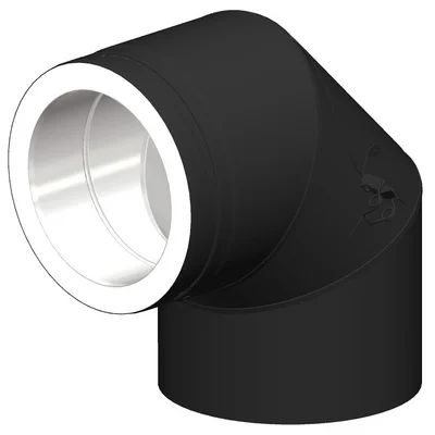RØRBEND 90G M/LUKE SORT Ø150 PMS50 v:5059341