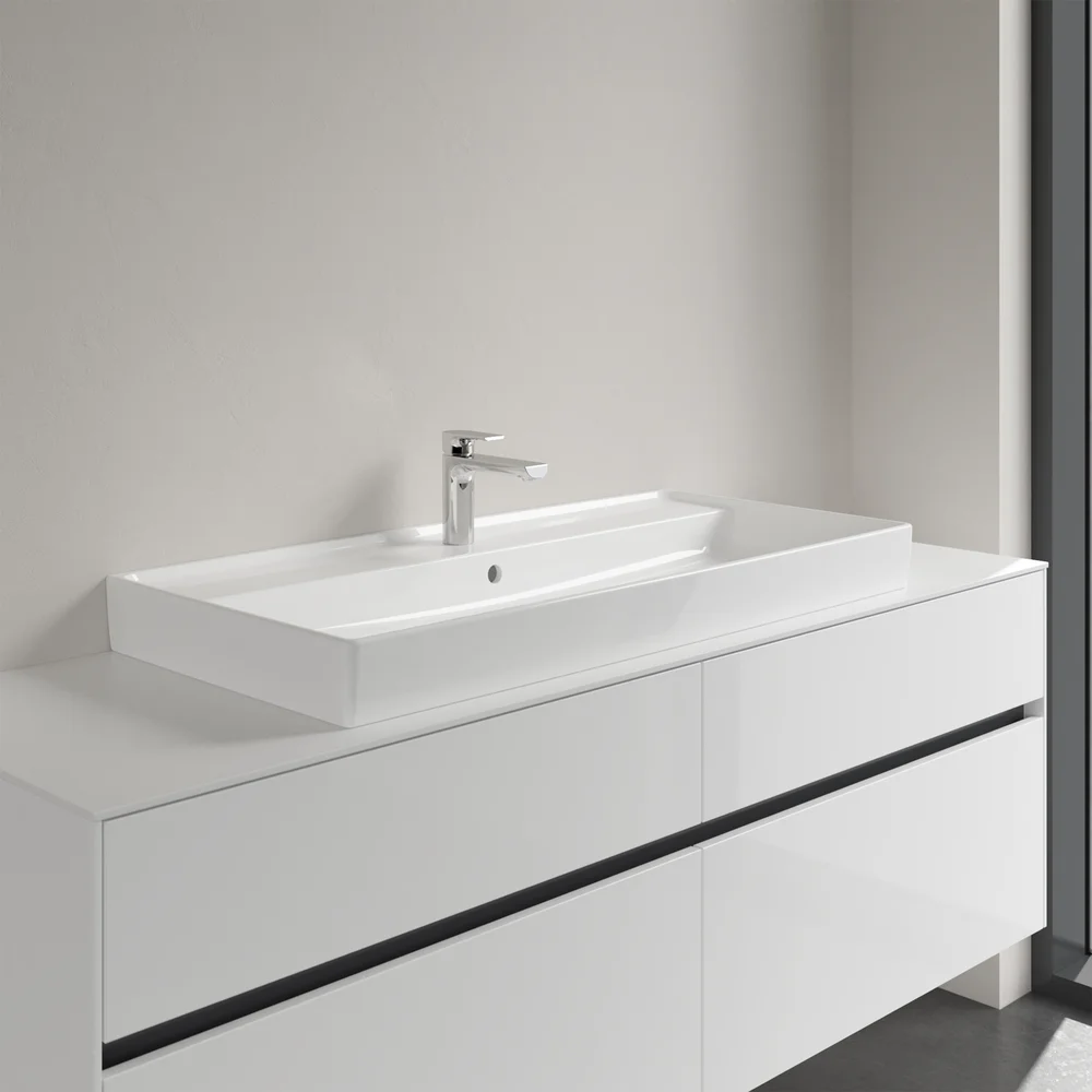 V&B COLLARO SERVANT 100X47, TITANCERAM HVIT ALPIN v:5677354