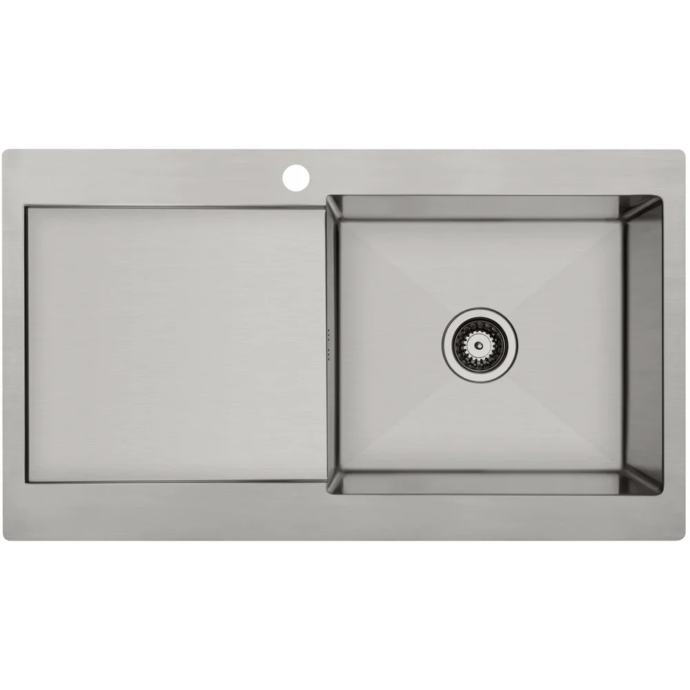 LAVABO KUBUS 90 R SOFT KJØKKENVASK RUSTFRITT STÅL v:3790835
