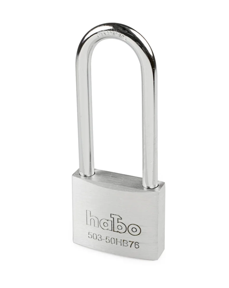 Habo hengelås 503-50 HB76 aluminium høy bøyle v:1231931