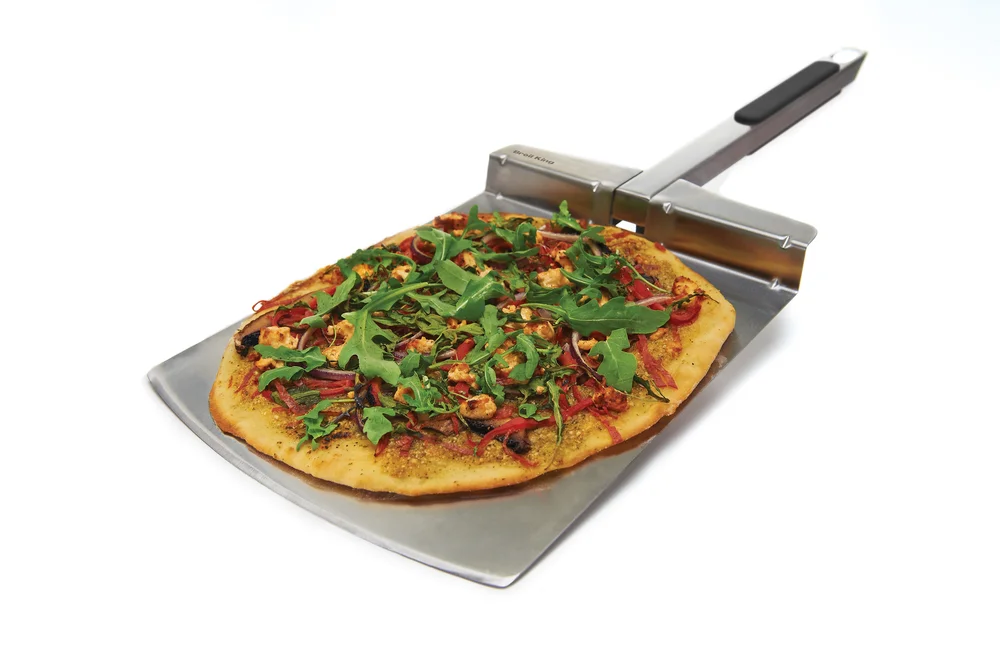 Pizzaspade bred rustfritt stål v:7560445