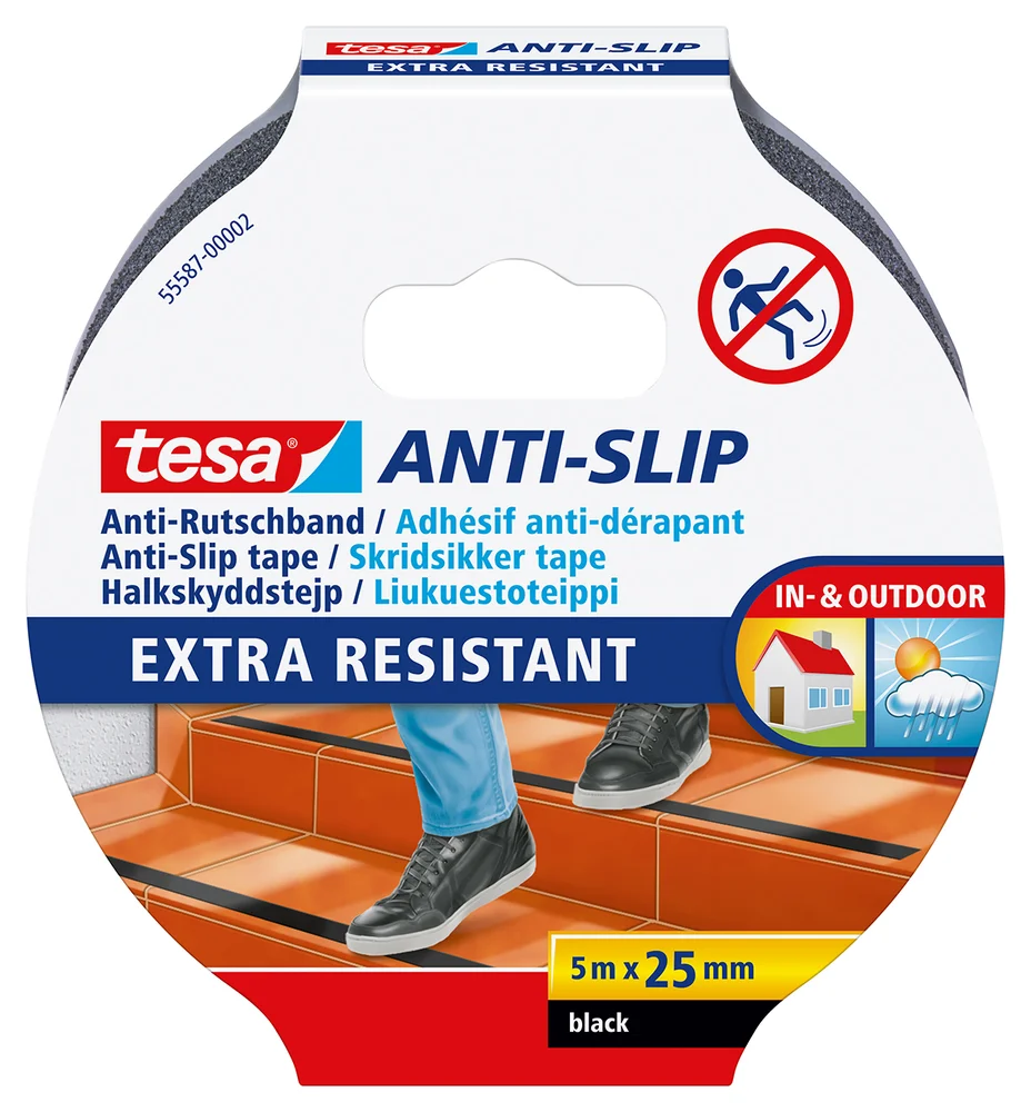 Antiskli tape sort 5 m x 25 mm v:3129798