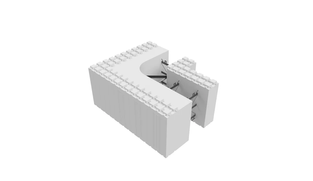 THERMOMUR 450 STD HJØRNE UTV HØ v:6086096