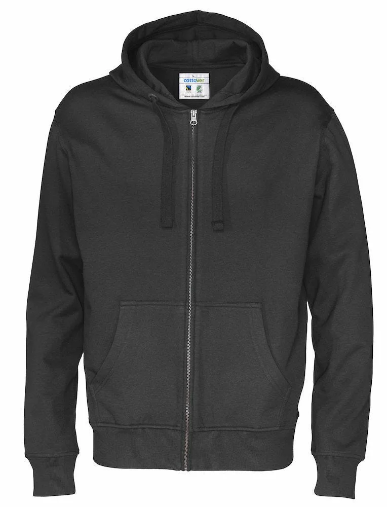 COTTOVER HOOD FULL ZIP 141010-990 HERRE SVART v:1927036 COTTOVER HOOD FULL ZIP 141010-990 HERRE SVART v:1927036