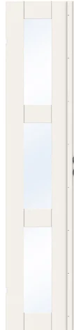 Dørbl sk unique gw03l 4x20 hvit skåtedørblad 4mm herdet glass v:9215467