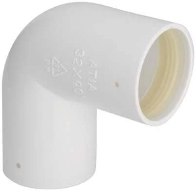 PP 32mm Bøy 90 ° med fast gummiringstetning v:4673108