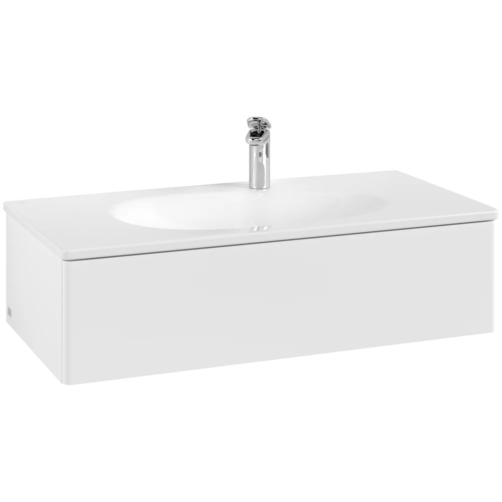 V&B ANTAO SERVANTSKAP 1 SKUFF GLATT 988X256X493 MATT HVIT v:3643435