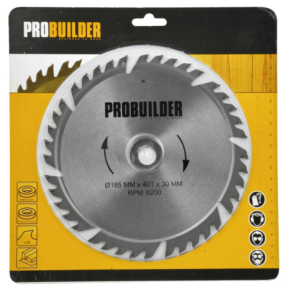 Probuilder 185x30x2,4 T40 sirkelsagblad v:6225757 Probuilder 185x30x2,4 T40 sirkelsagblad v:6225757