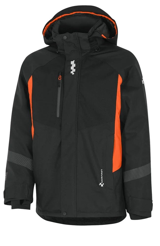 UNIVERN VINTERJAKKE PROTEC 8255 SVART/ORANGE v:5703110