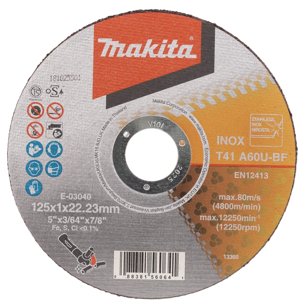 Makita Skive E-03040 RST, 125x1x22,23 mm v:5897088