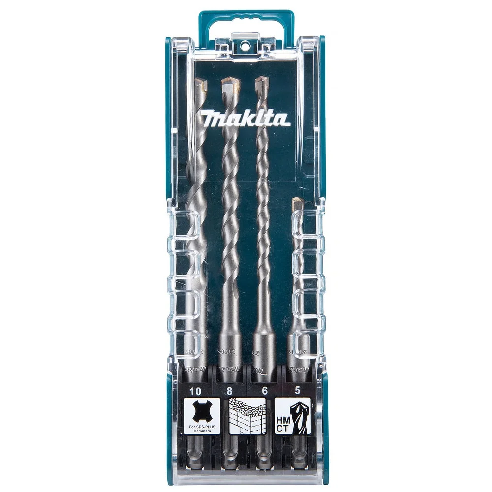 Makita Borrsett D-74136 SDS-Plus, 5, 6, 8, 10 mm v:6930731 Makita Borrsett D-74136 SDS-Plus, 5, 6, 8, 10 mm v:6930731