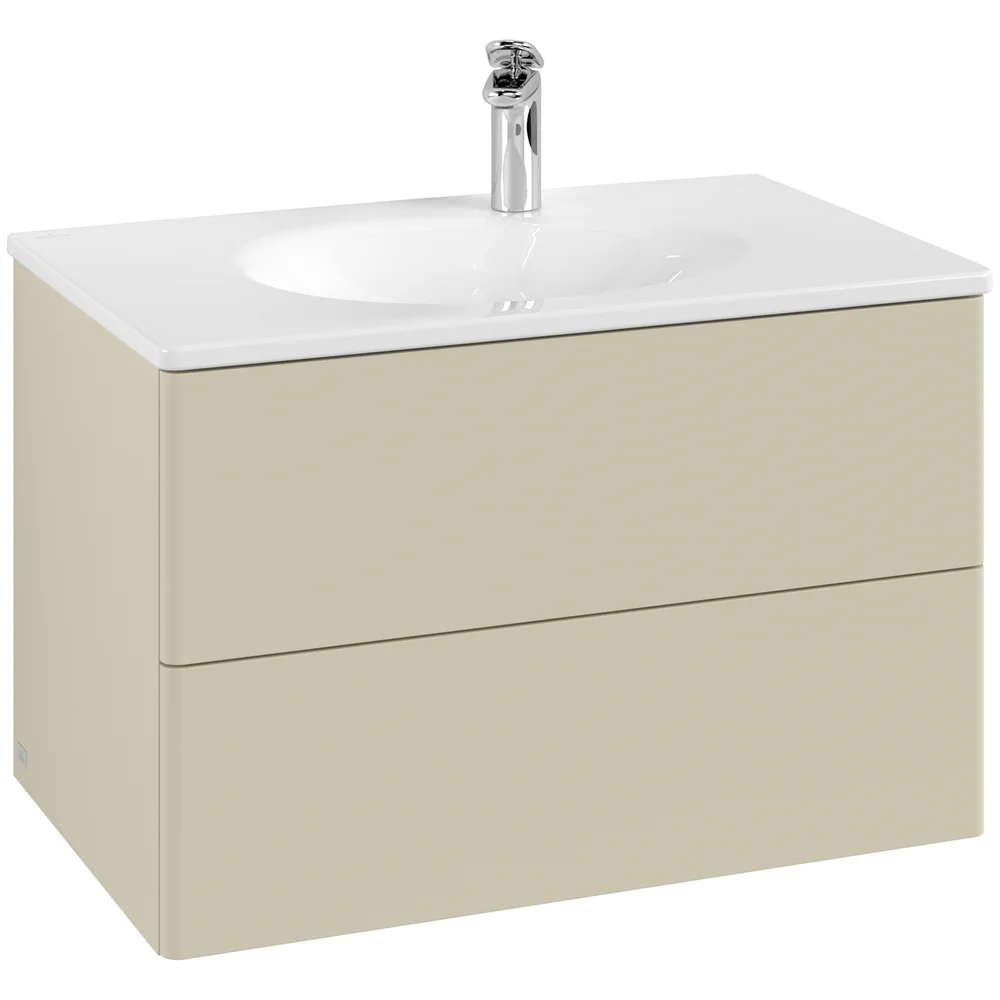 V&B ANTAO SERVANTSKAP 2 SKUFFER GLATT 788X504X496 SILKEGRÅ v:3718601