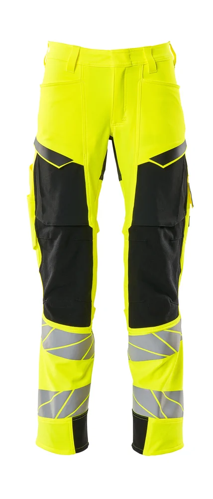 Arbeidsbukse stretch gul/svart 82C56 v:9451840 Arbeidsbukse stretch gul/svart 82C56 v:9451840