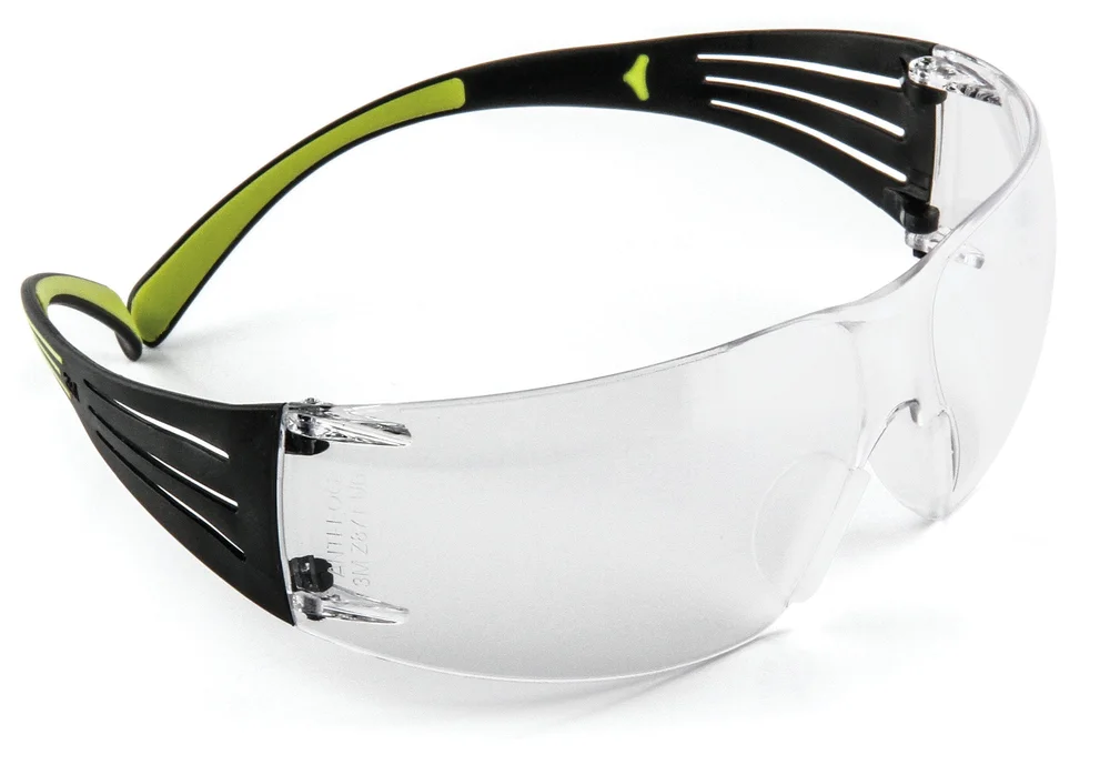3M Skyddsglasögon SecureFit 400, med klar reptålig anti-fog lins, svart/grön båge, SF401AS/AF-EU v:9825565 3M Skyddsglasögon SecureFit 400, med klar reptålig anti-fog lins, svart/grön båge, SF401AS/AF-EU v:9825565