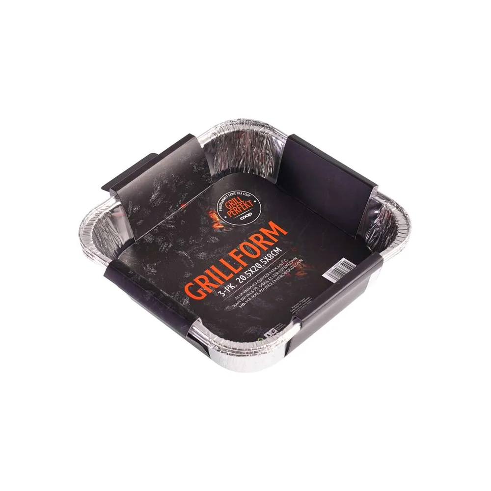 Grill Perfekt 34×23 cm aluminiumsform 3-pk v:1250390 Grill Perfekt 34×23 cm aluminiumsform 3-pk v:1250390