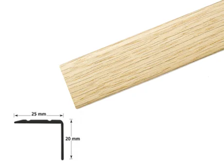 Trappenese nr 9.1 selvklebende aluminium 2 meter hvit v:3149193