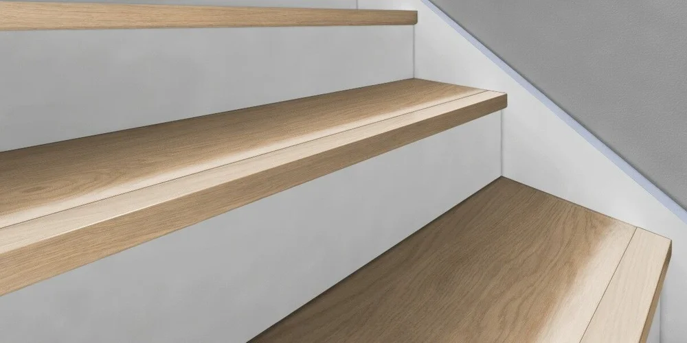 Trappenese 60x35 eik b/p/s matt wl massiv lasert120cm woodloc v:9300603