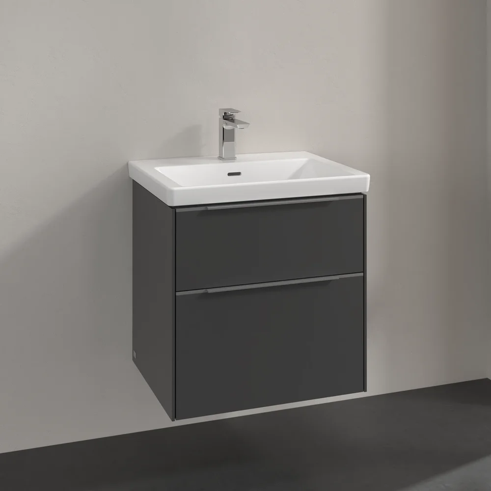 V&B SUBWAY 3.0 SERVANTSKAP 57X47 GRAPHITE HÅNDTAK I KROM v:8296725