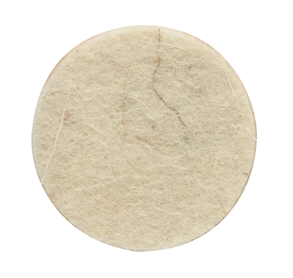 Møbelknotter filt 25 mm hvit 12 stk v:1498518