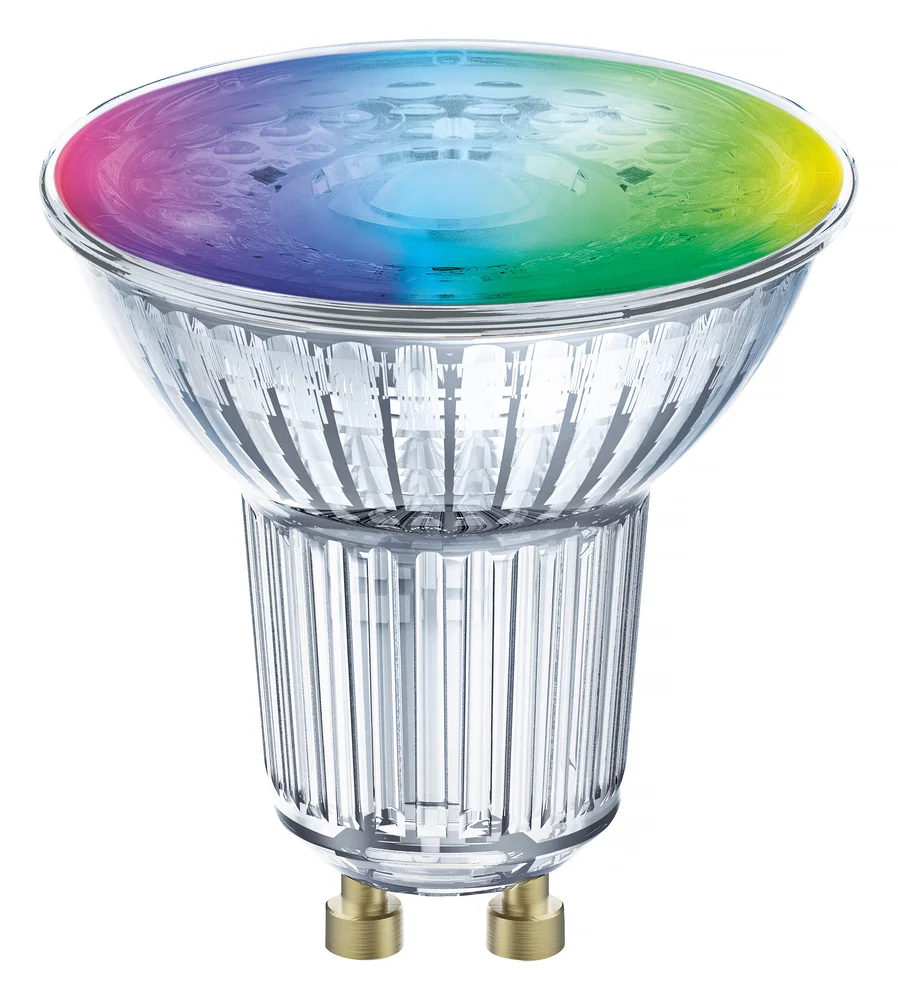 Ledvance LED-lampe, smart+ Wi Fi, multifarge PAR16, Spot GU10, dimbar, 4,9 W v:7667103 Ledvance LED-lampe, smart+ Wi Fi, multifarge PAR16, Spot GU10, dimbar, 4,9 W v:7667103