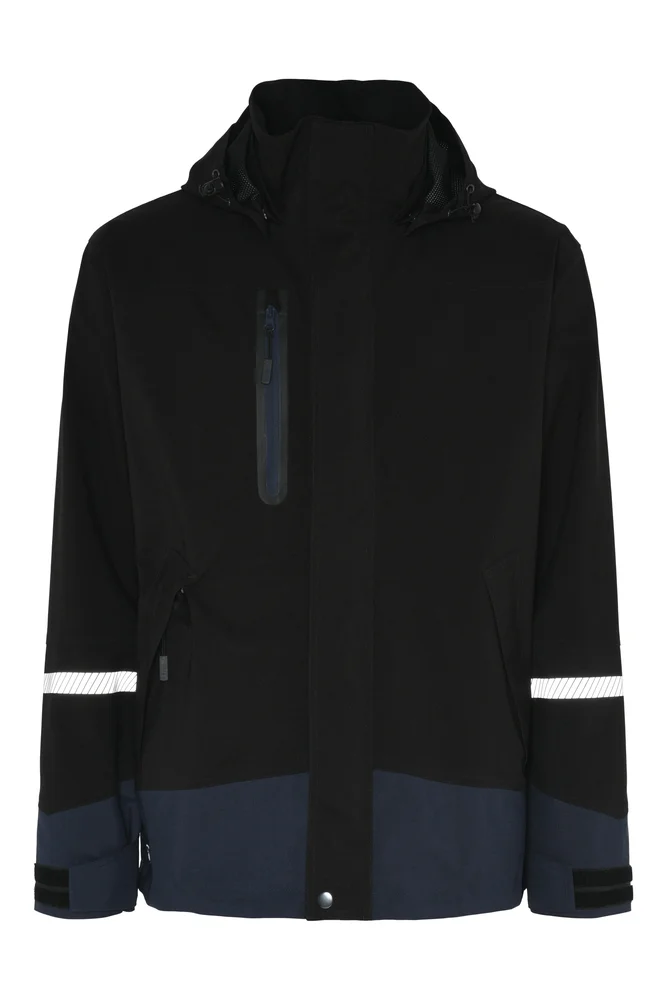 Skalljakke stretch sort/blå 3XL v:3403063