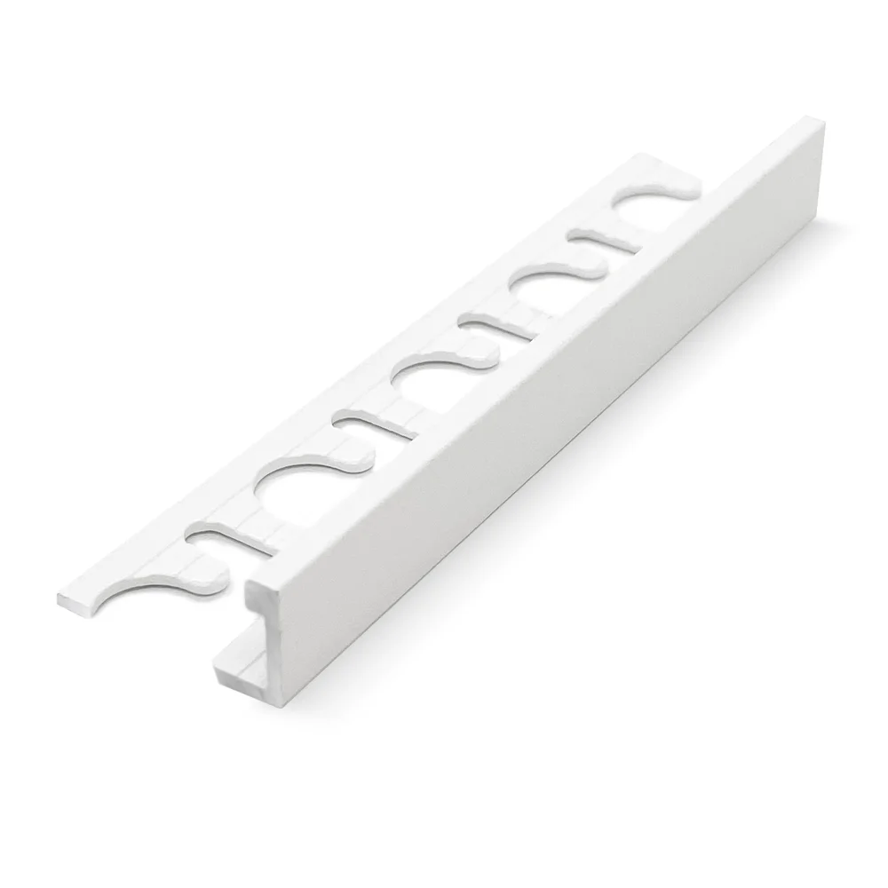 Karmlist stone white aluminium 2700x8 mm v:9109140