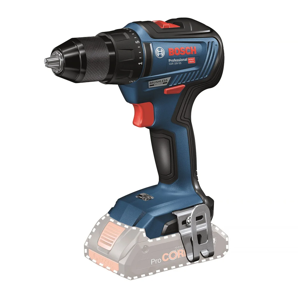 Bosch Skruetrekkere GSR 18V-55, uten batteri & lader v:3308019