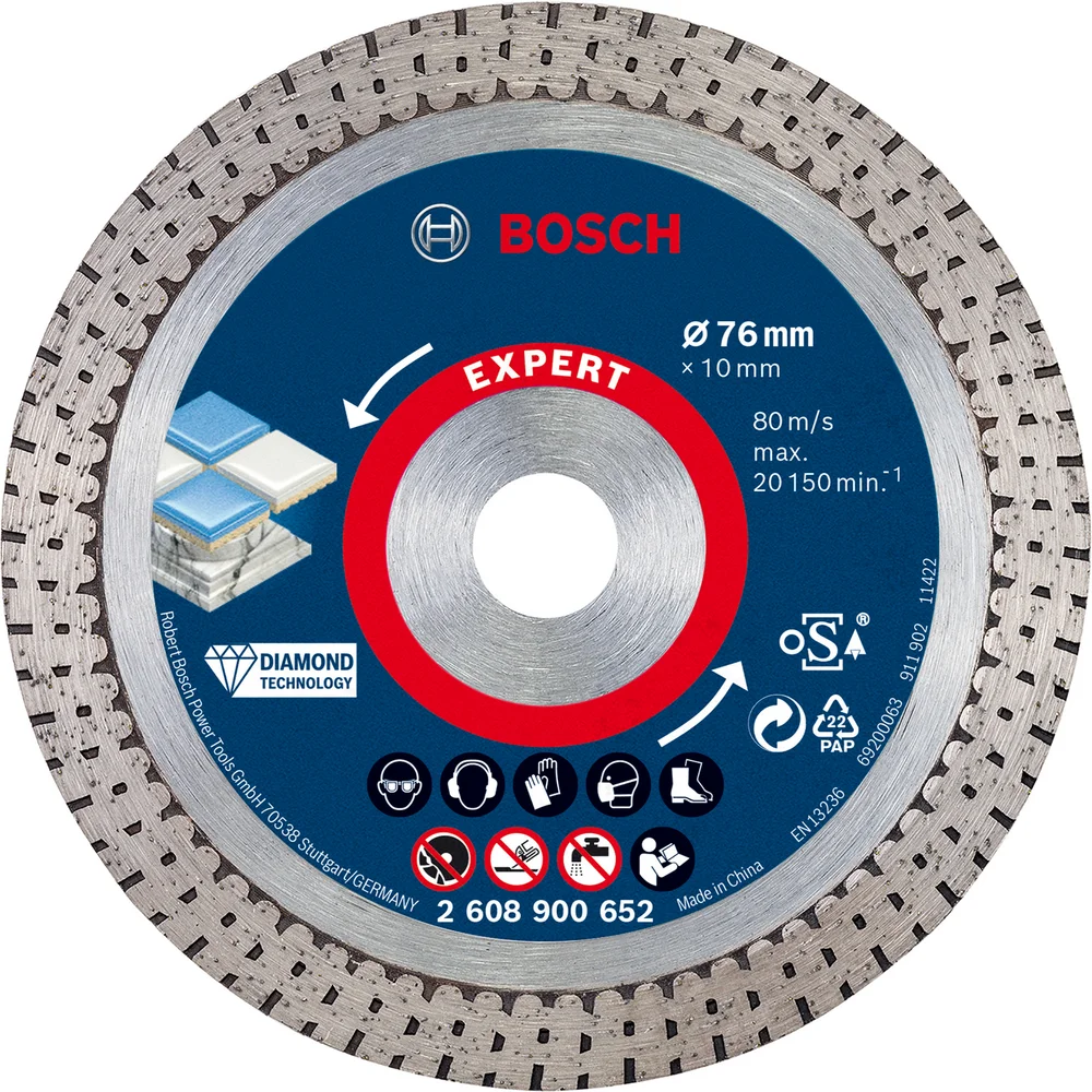 Diamantkappskive hardceramic 76mm – Bosch v:1700959 Diamantkappskive hardceramic 76mm – Bosch v:1700959