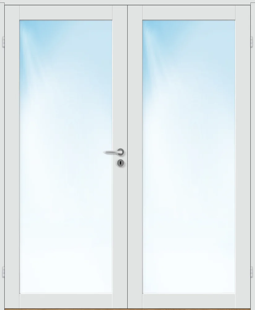 Dobbel innerdør 153×210 Base 1 med glass hvit v:9947768 Dobbel innerdør 153×210 Base 1 med glass hvit v:9947768