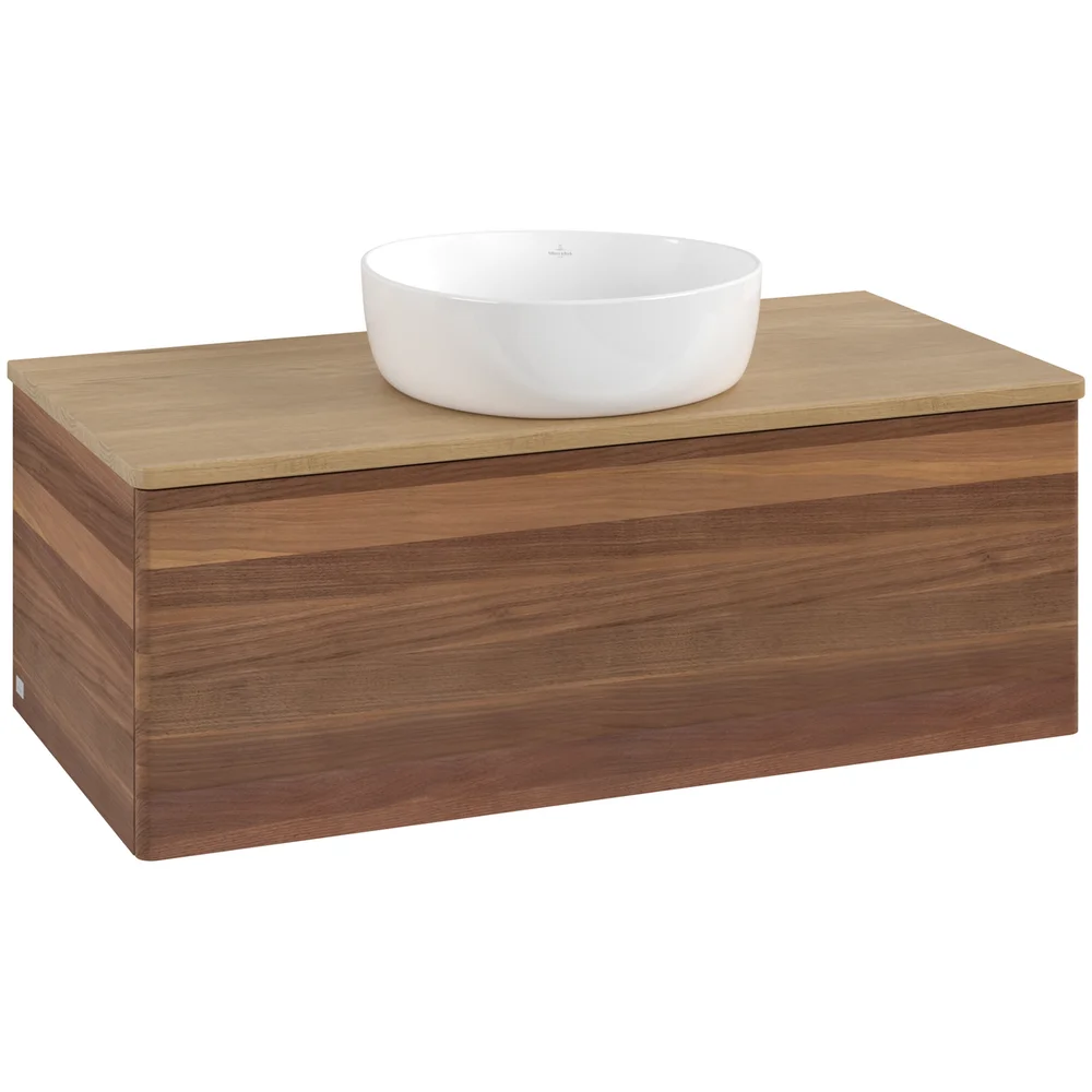 V&B ANTAO SERVANTSKAP 1 SKUFF GLATT 1000X360X500 U/KRANHULL VALNØTT/EIK v:9738366 V&B ANTAO SERVANTSKAP 1 SKUFF GLATT 1000X360X500 U/KRANHULL VALNØTT/EIK v:9738366