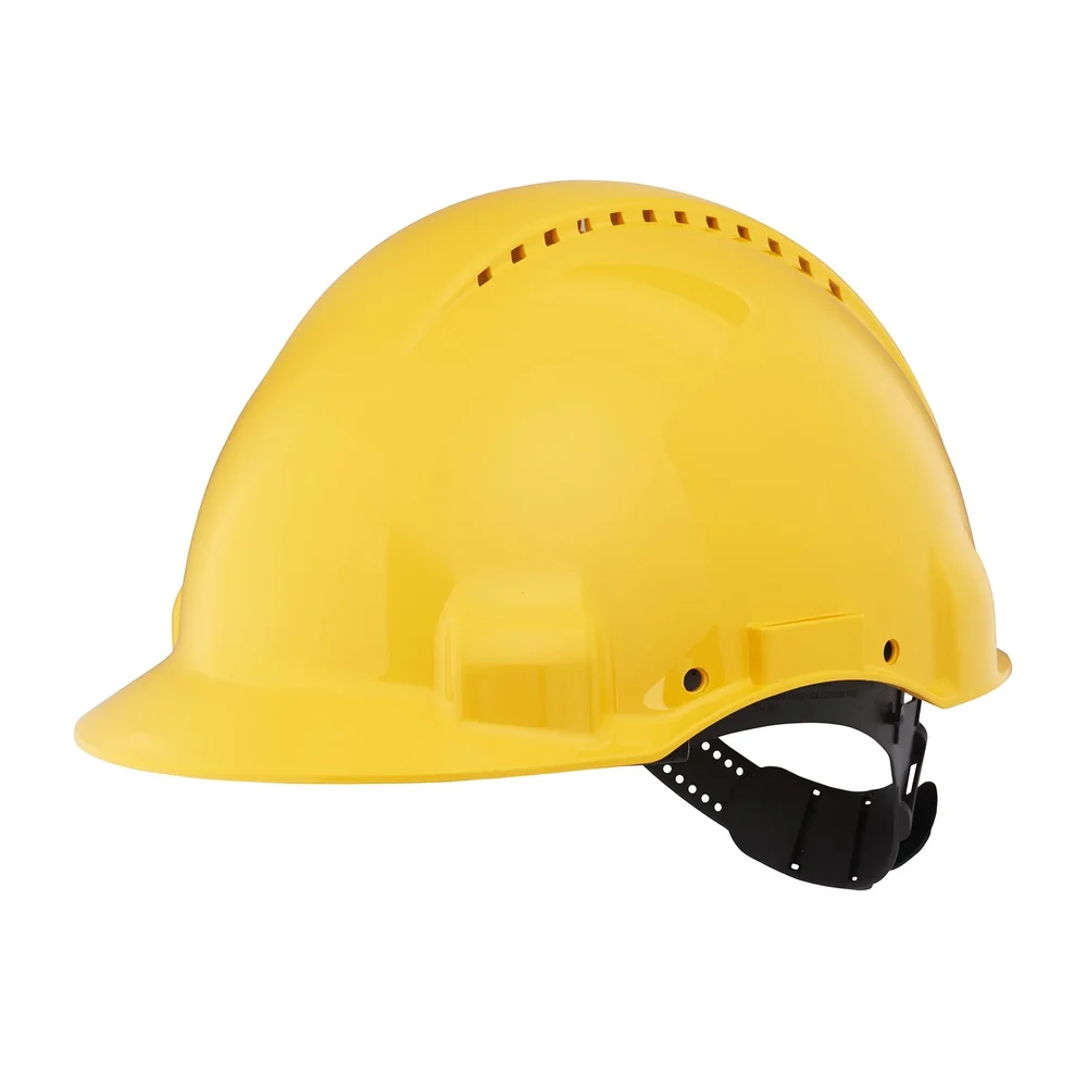 3M Skyddshjälm Uvicator, stiftlås, ventilerad, gul, G3000CUV-GU v:4584044 3M Skyddshjälm Uvicator, stiftlås, ventilerad, gul, G3000CUV-GU v:4584044