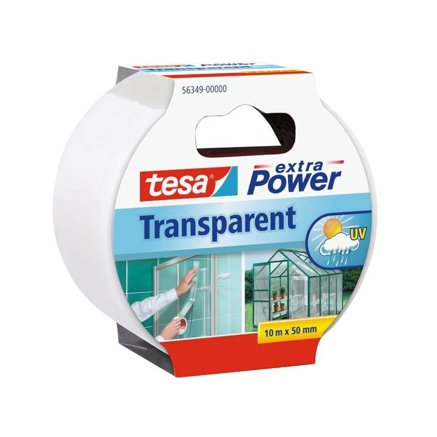 Tesa Reparasjonsstape, transparent, 50 mm x 10 m v:4869597 Tesa Reparasjonsstape, transparent, 50 mm x 10 m v:4869597