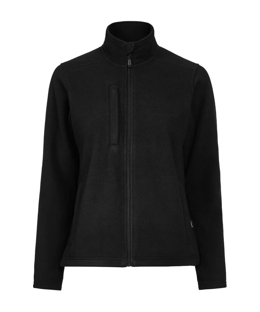 FLEECEJAKKE BASIC DAME SVART v:6047946 FLEECEJAKKE BASIC DAME SVART v:6047946