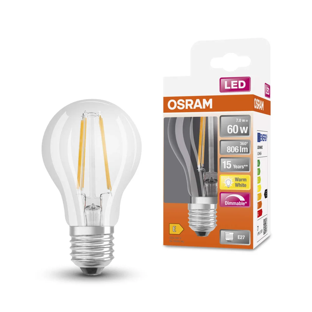 OSRAM LED Retrofit Classic A dimbar pære v:6808533 OSRAM LED Retrofit Classic A dimbar pære v:6808533