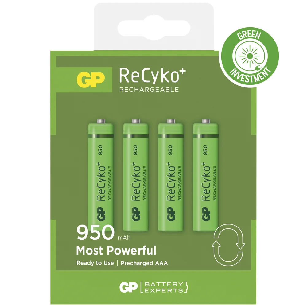 Batteri oppladbare AA Reycko 4X950 MAH GP NIMH v:4846603