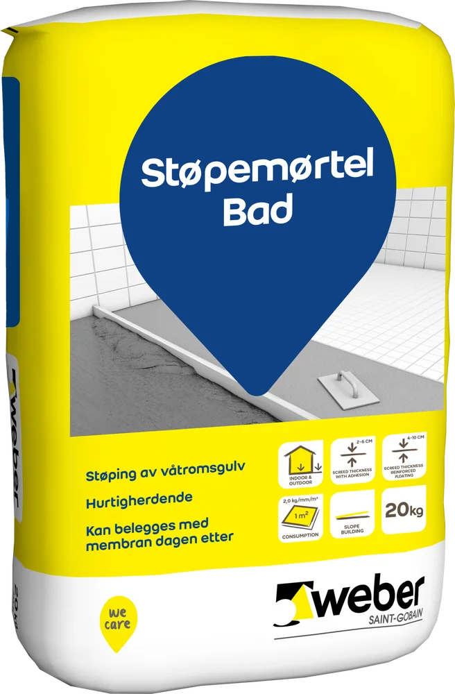 WEBER STØPEMØRTEL BAD 20KG S v:9605761 WEBER STØPEMØRTEL BAD 20KG S v:9605761