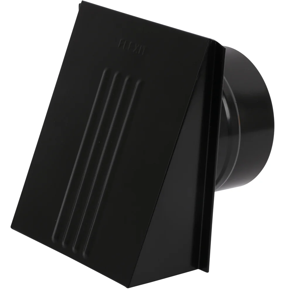 Ventilatorventil med spjeld Ø125 mm sort v:9741794