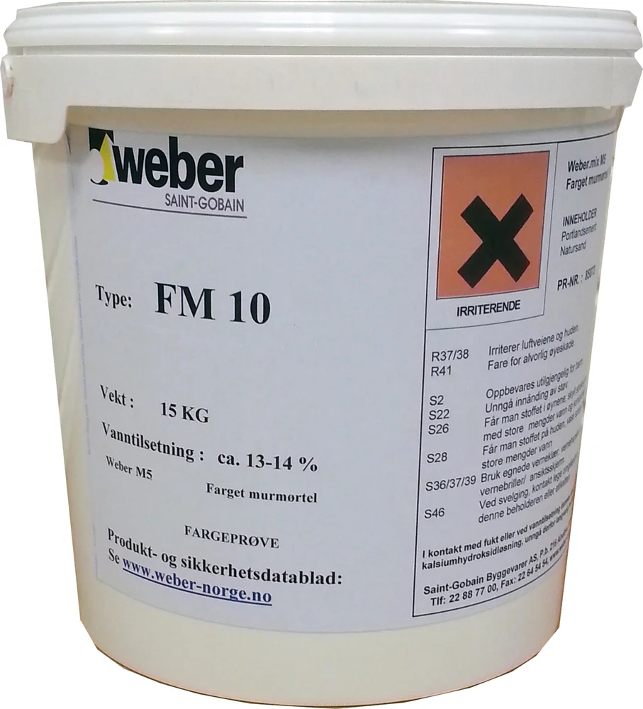 MURMØRTEL M5 FM2801 GRÅ 15KG v:1846760 MURMØRTEL M5 FM2801 GRÅ 15KG v:1846760