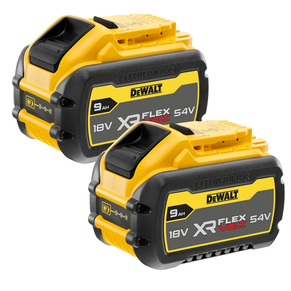 Dewalt Batterikit DCB547X2 18/54V XR, FV 2 stk 9,0Ah-batterier v:2099836 Dewalt Batterikit DCB547X2 18/54V XR, FV 2 stk 9,0Ah-batterier v:2099836