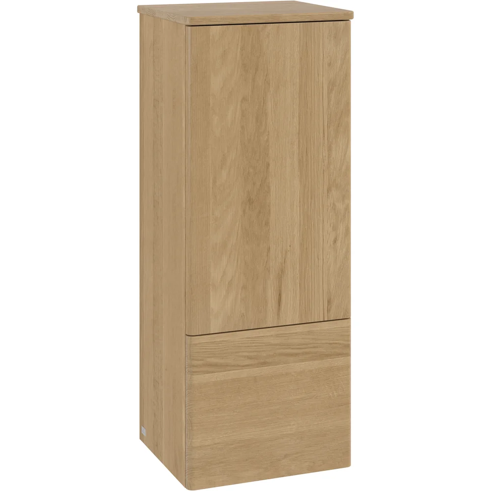 V&B ANTAO MIDDELS HØYSKAP 1 DØR GLATT 414X1039X356 VENSTRE M/LYS EIK v:3141495