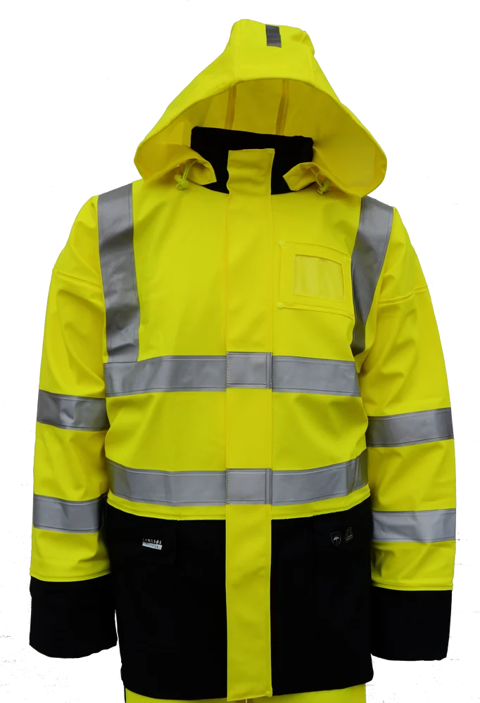 Regnjakke LR9015 gul størrelse 4XL v:9118754