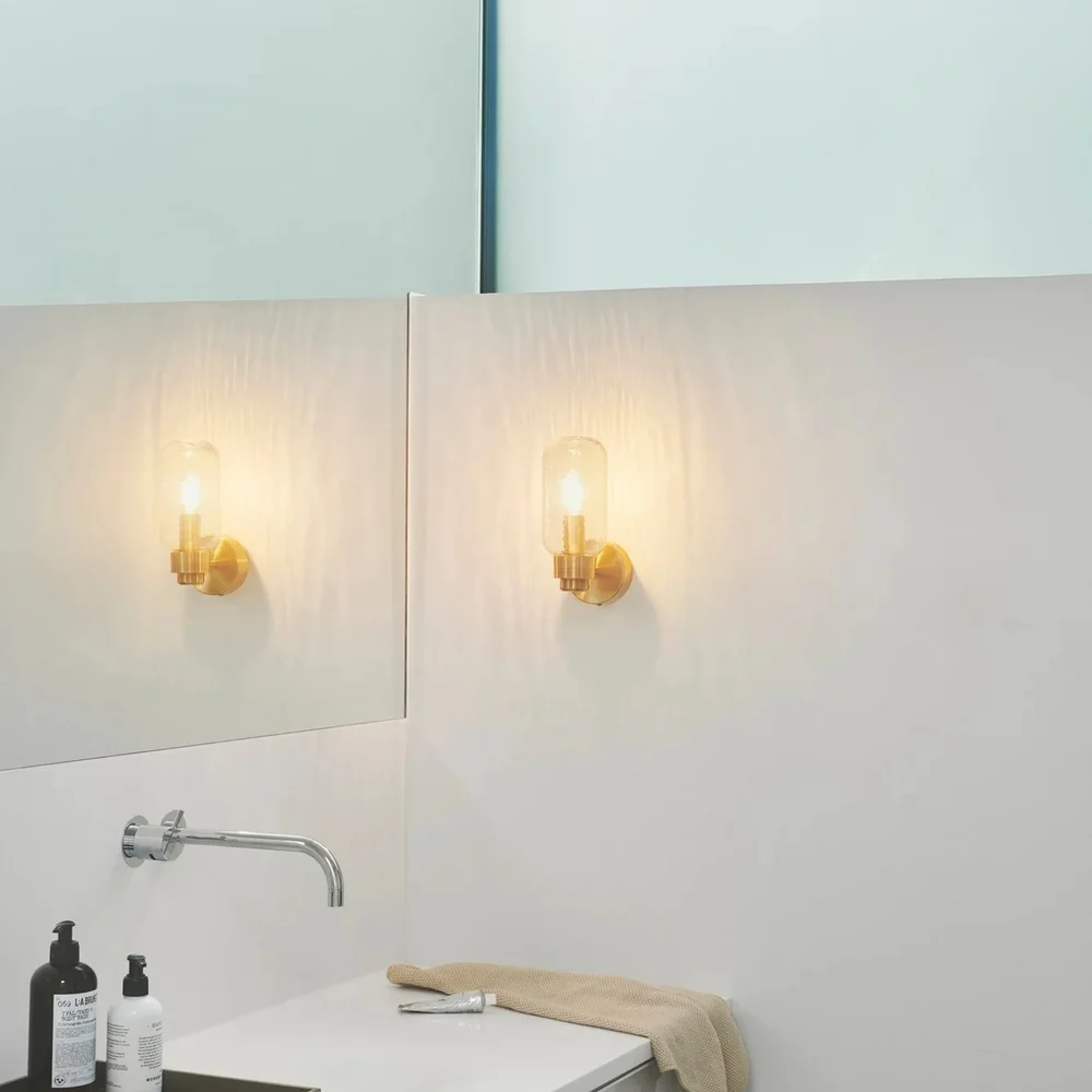 NORDLUX TUTAN VEGGLAMPE IP44 E14 MESSING v:2555752 NORDLUX TUTAN VEGGLAMPE IP44 E14 MESSING v:2555752