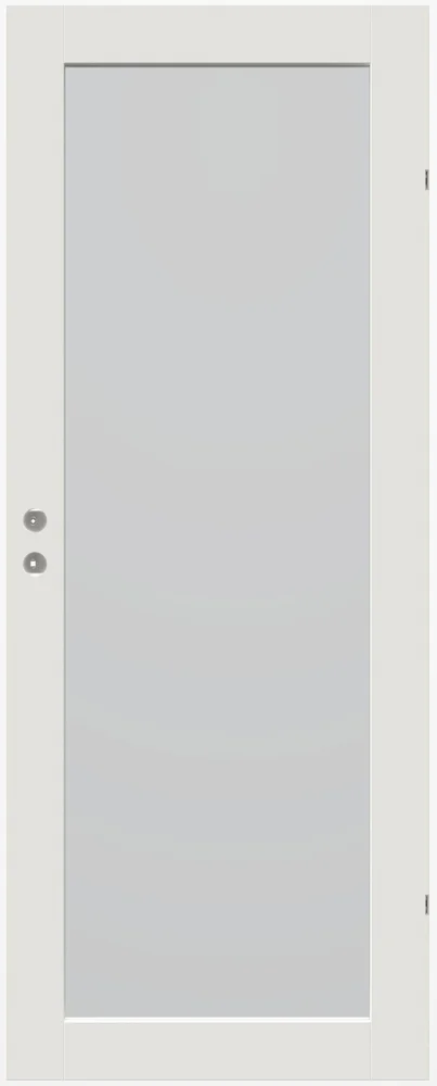 Innerdør Prima hvit bomull med glass 90x210 cm v:6257134