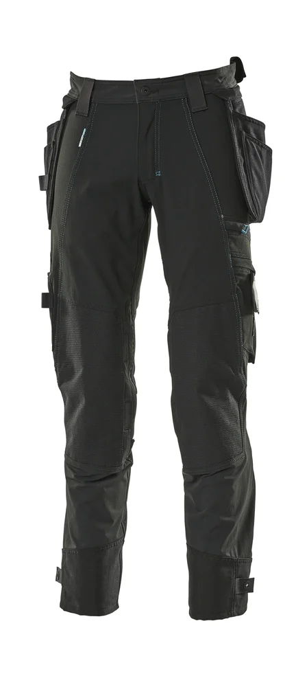 Arbeidsbukse med avtagbare hengelommer 82 cm C47 svart v:2430032 Arbeidsbukse med avtagbare hengelommer 82 cm C47 svart v:2430032