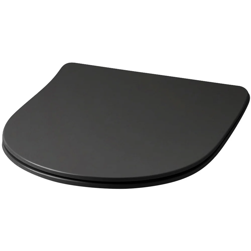 LAVABO FLO/FILE 2.0/GLOMP SLIM TOALETTSETE M/SOFT CLOSE (RAY) MATT SORT v:8169712