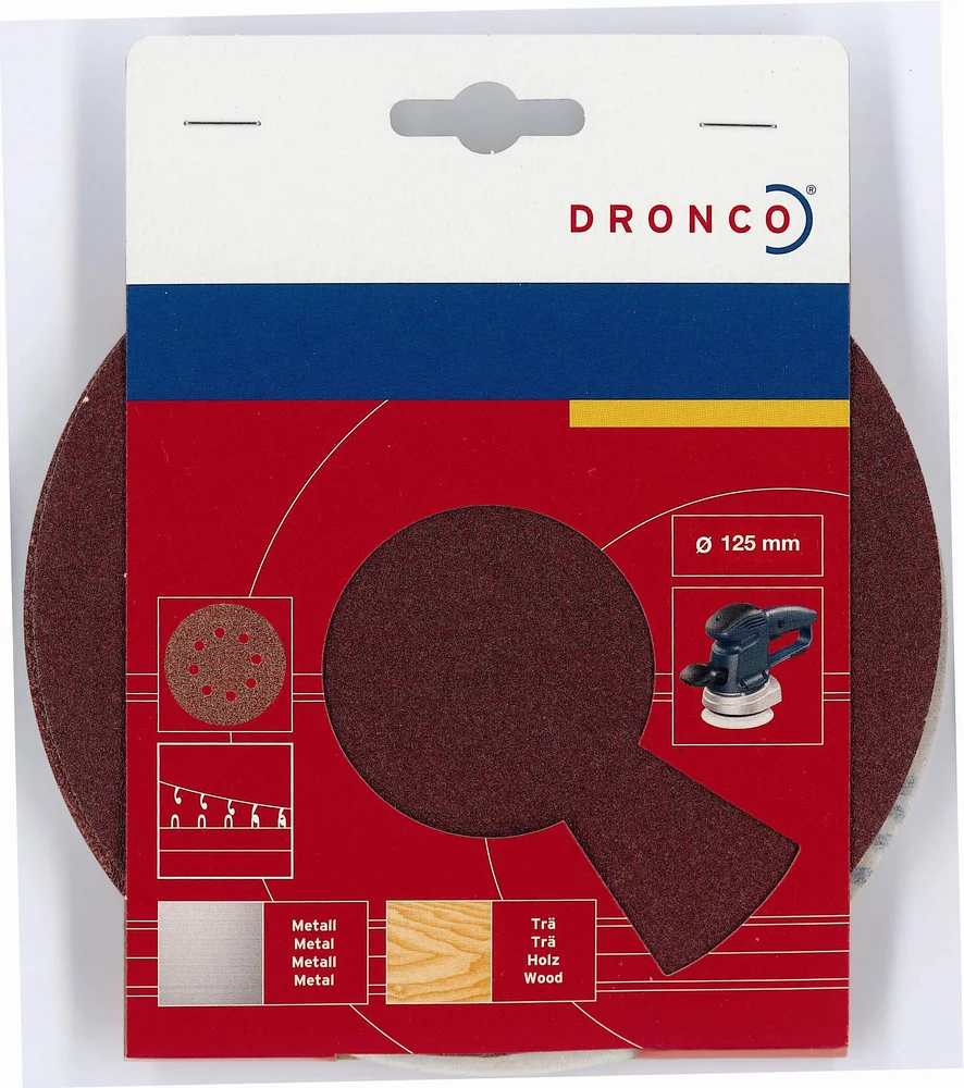Dronco Borrelåsrondell Pex 8H, 125 mm, 5-pakning v:8050470