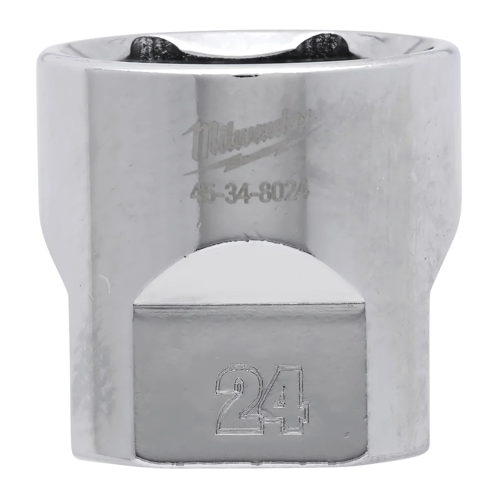 Milwaukee Sekskantshylse med fire flate sider, 3/8", 24 mm v:5528239