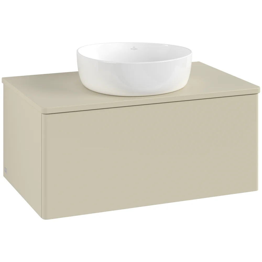 V&B ANTAO SERVANTSKAP 1 SKUFF GLATT 800X360X500 M/KRANHULL SILKEGRÅ v:6131240