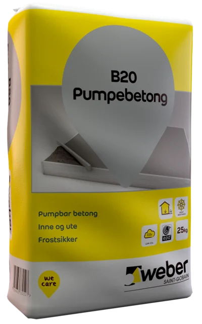 WEBER B20 PUMPEBETONG 25KG S v:9132471 WEBER B20 PUMPEBETONG 25KG S v:9132471