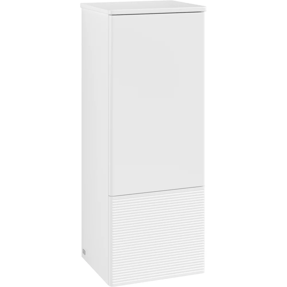 V&B ANTAO MIDDELS HØYSKAP 1 DØR RILLET 414X1039X356 HØYRE MATT HVIT v:4159047